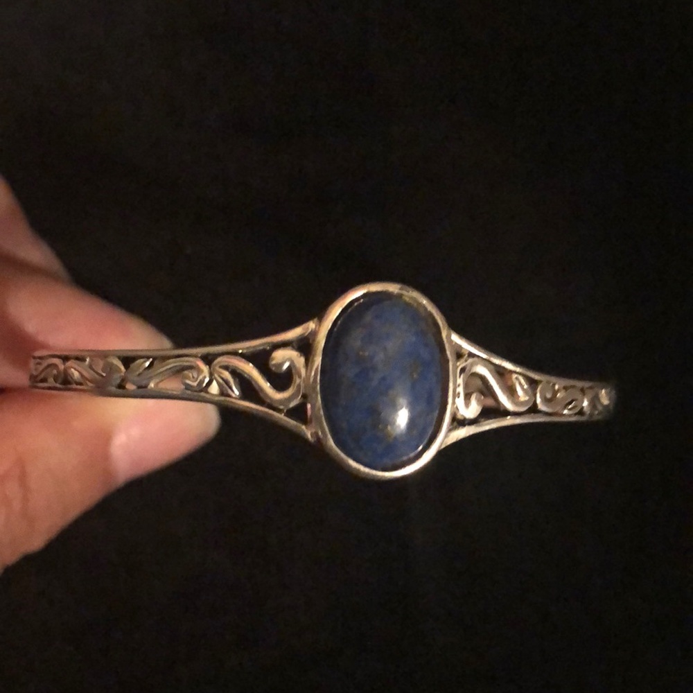 Sterling Lapis bracelet